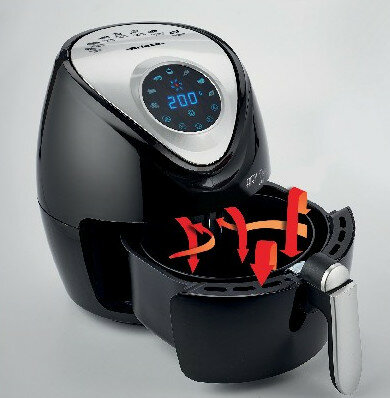 Frytkownica niskotłuszczowa Air fryer ARIETE 4616 Czarno-srebrny
