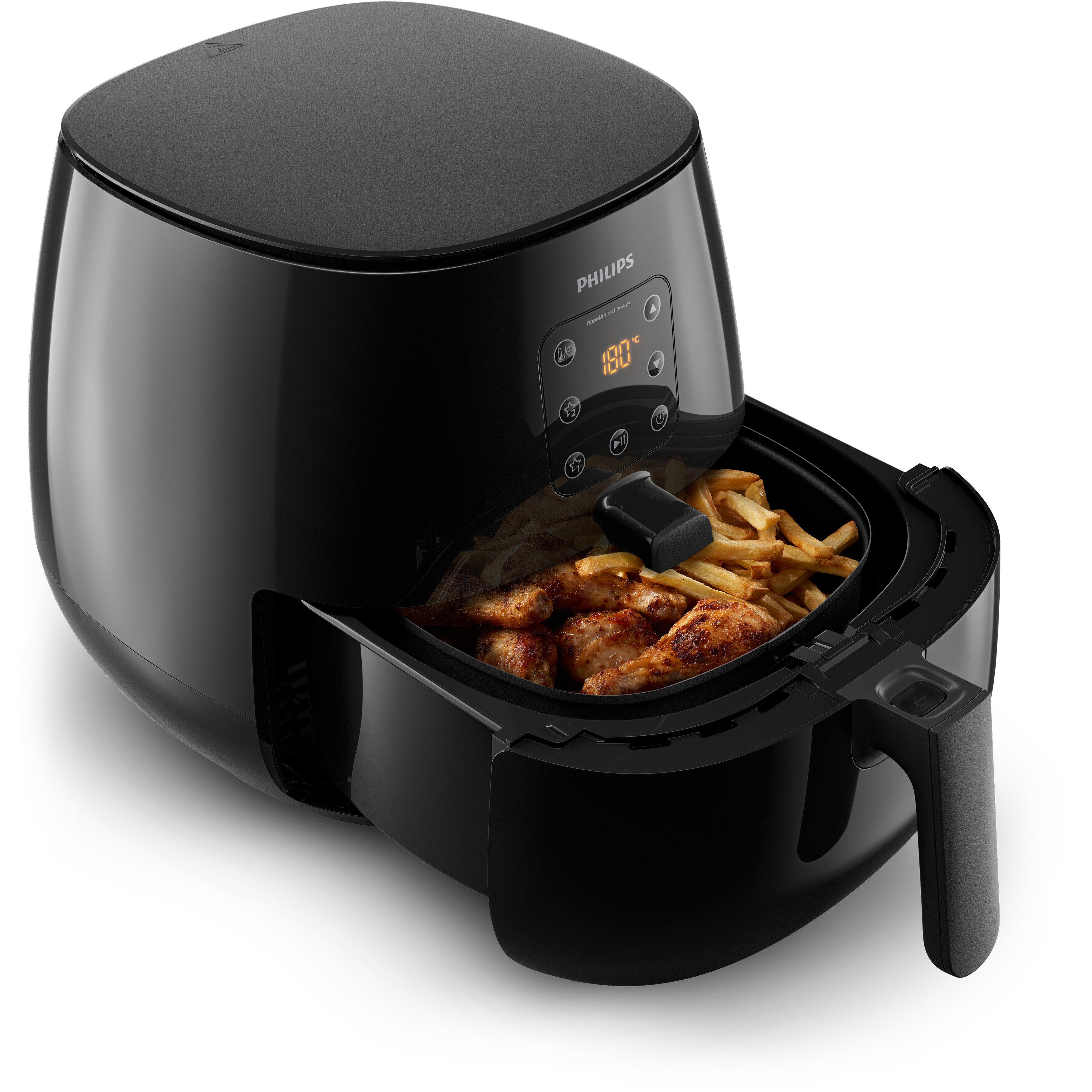 Frytkownica niskotłuszczowa Air fryer PHILIPS Ovi XL HD9260/90 Czarny