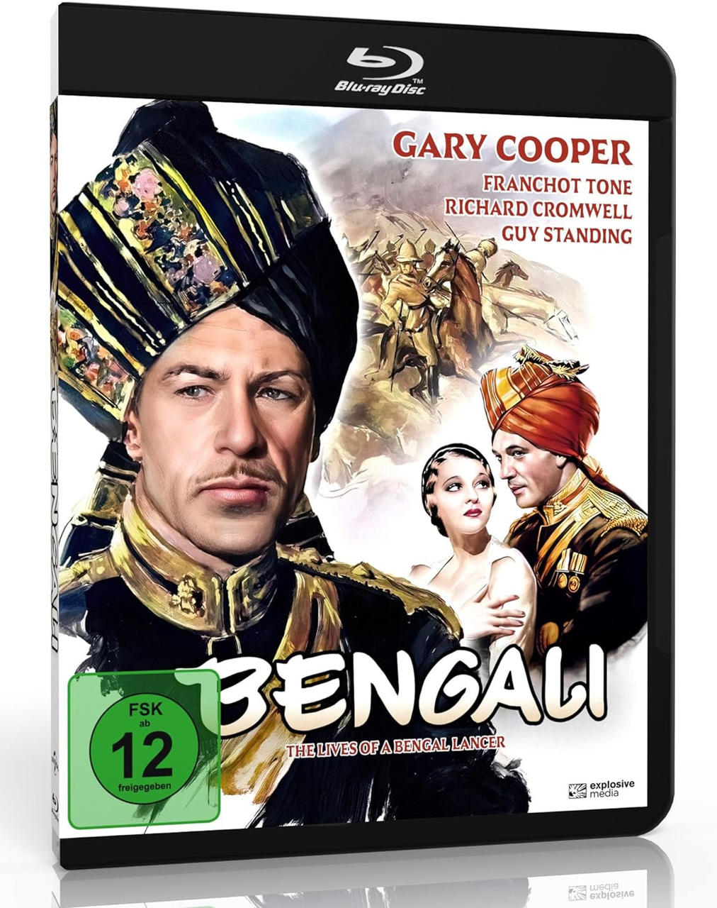 Blu-ray-Disc-Cover des Films 'Bengali' mit Gary Cooper und Richard Cromwell.