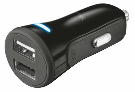 Ładowarka samochodowa TRUST 20W 2xUSB Czarny