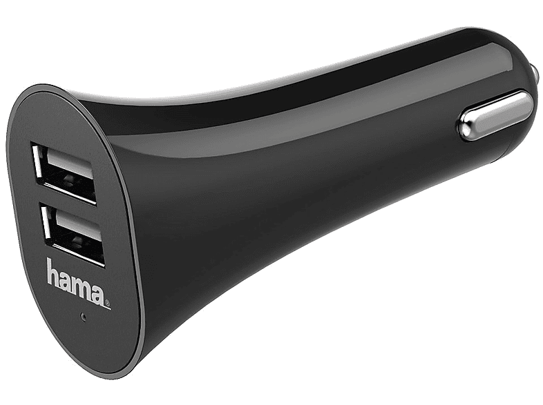 Ładowarka samochodowa HAMA 2xUSB 3.1A Czarny