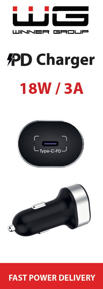 Ładowarka samochodowa WG Fast Charger USB/PD Czarny