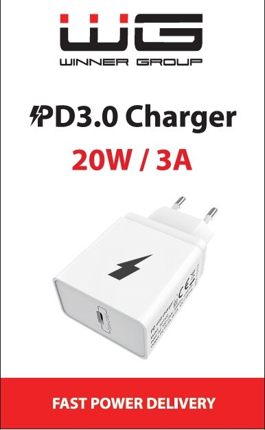 Ładowarka sieciowa WG 20W/3A Biały 8109