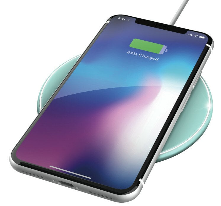 Ładowarka indukcyjna TRUST Qylo Fast Wireless Charging Pad 7.5/10W Miętowy