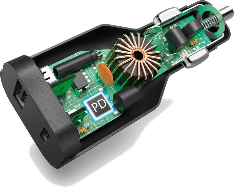 Samochodowy zasilacz do notebooka HAMA USB-C 5 - 20V/70W