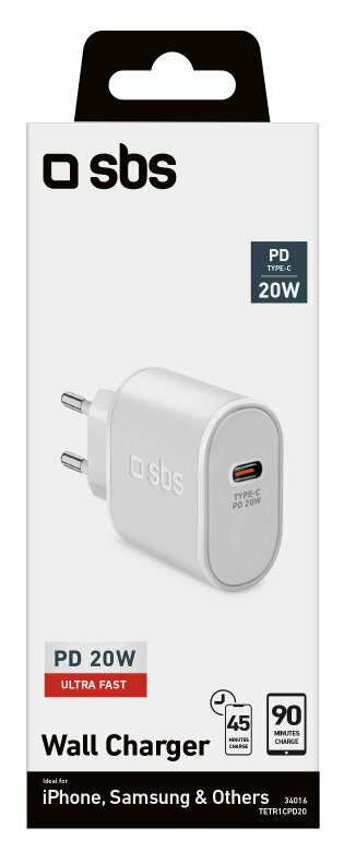 Ładowarka sieciowa SBS 20W Biały TETR1CPD20