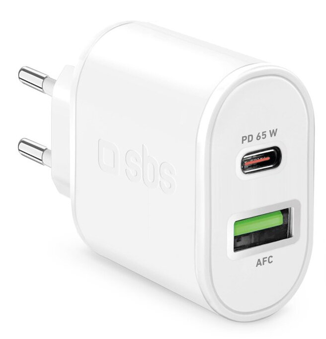 Ładowarka SBS Travel Charger 1xUSB-C PD 65W + 1xUSB-A 18W