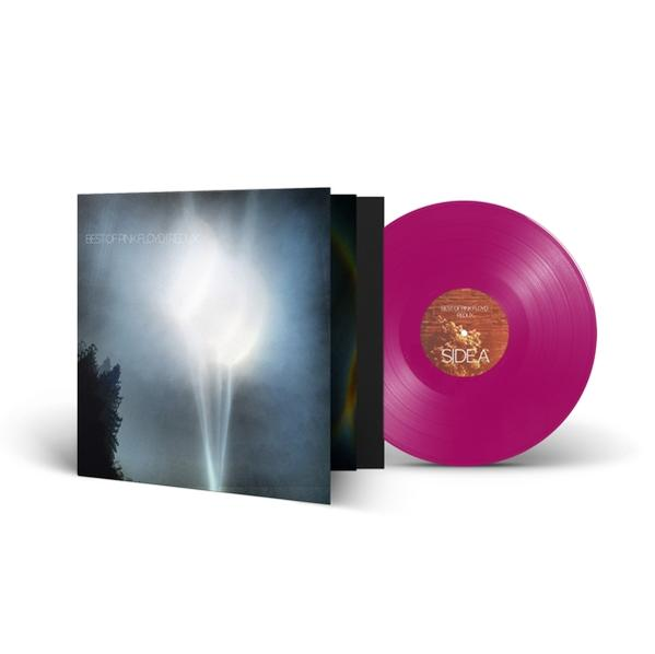 Vinyl lemez album. A borító egy fényt mutat vízzel. A lemez rózsaszín.