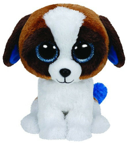 Maskotka TY INC Beanie Boos Duke - Biało-Brązowy Piesek 24 cm 37012