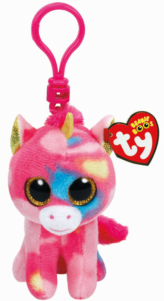 Brelok TY INC Beanie Boos Fantasia- Kolorowy jednorożec 8.5cm 36619