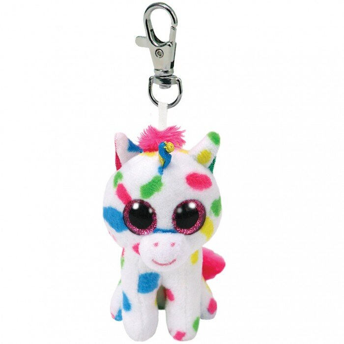 Brelok TY INC Beanie Boos Harmonie- Kolorowy jednorożec 8.5cm Clip