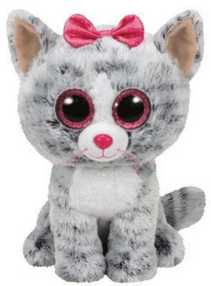 Maskotka TY INC Beanie Boos Beanie Boos Kiki - Szary Kot 24 cm 37075