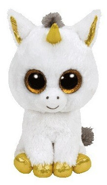 Maskotka TY INC Beanie Boos Pegasus - Biały jednorożec 15cm 36179