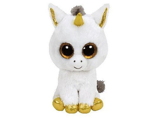 Maskotka TY INC Beanie Boos Pegasus - Biały jednorożec 15cm 36179