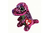 Maskotka TY INC Beanie Boos Flippables Crunch - różowo - zielony dinozaur z cekinami 17 cm
