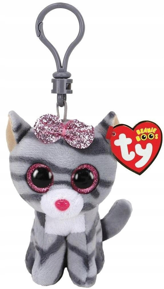 Brelok TY INC Beanie Boos Kiki szary kotek 8,5cm 35243