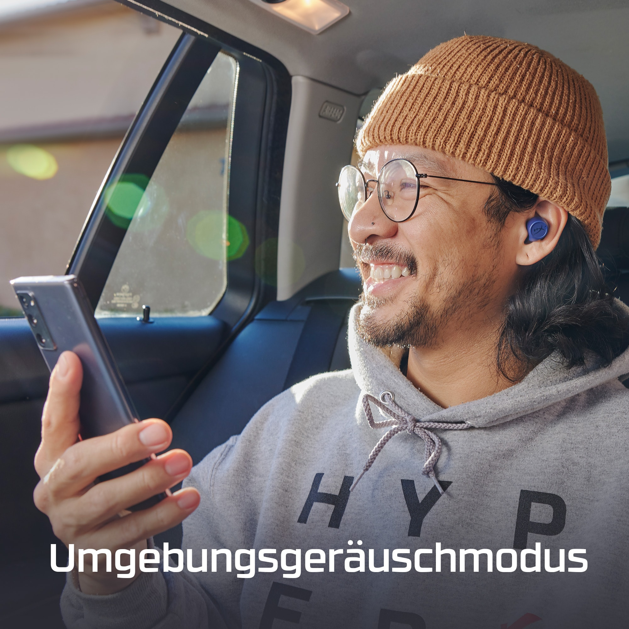HYPERX Cirro Buds Pro, Kopfhörer Transparent In-Ear Bluetooth In-ear