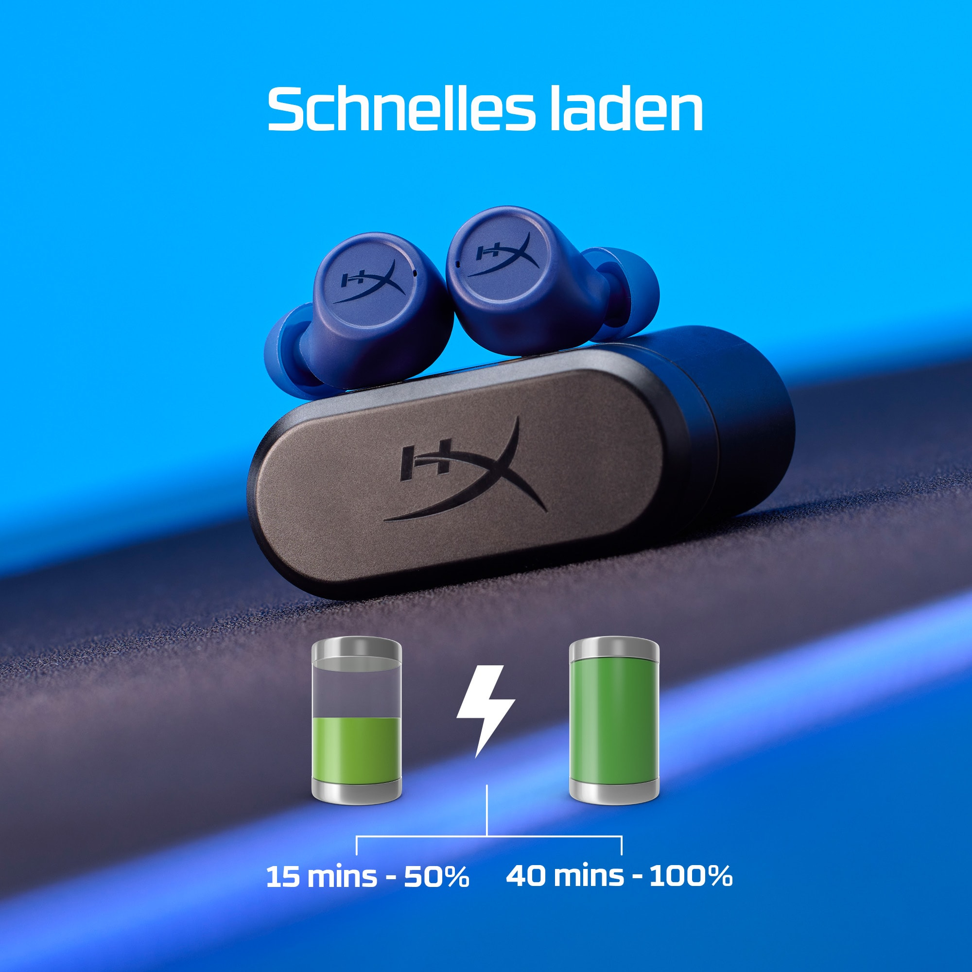 Cirro Kopfhörer In-Ear HYPERX Pro, In-ear Blau Buds Bluetooth