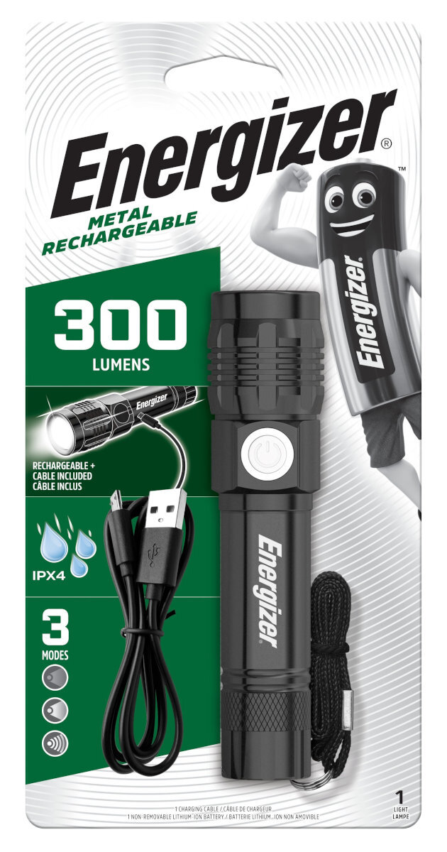 Latarka ENERGIZER Metal Rechargeable 300 lm