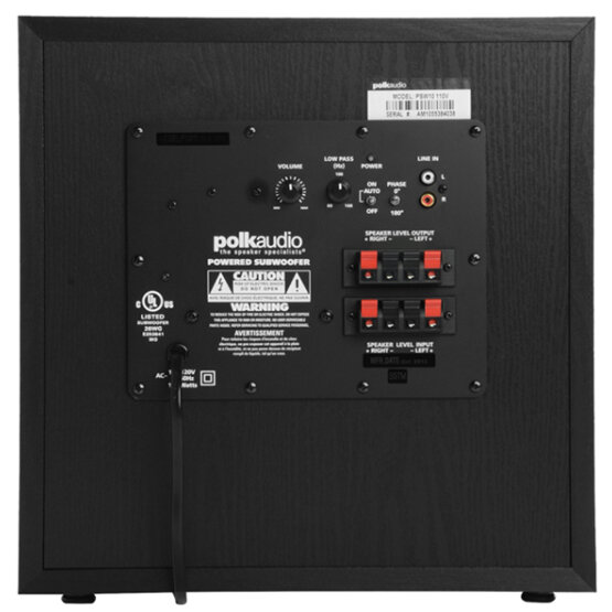 Głośnik basowy POLK AUDIO PSW10 Czarny