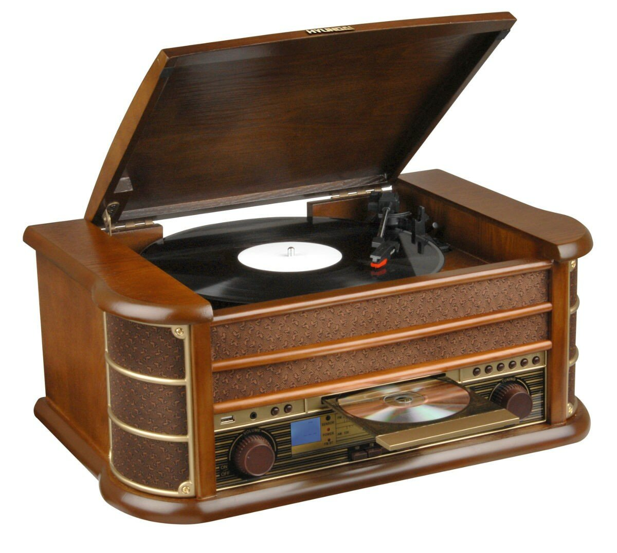 Gramofon HYUNDAI RTCC-513RIP Coffe (old)