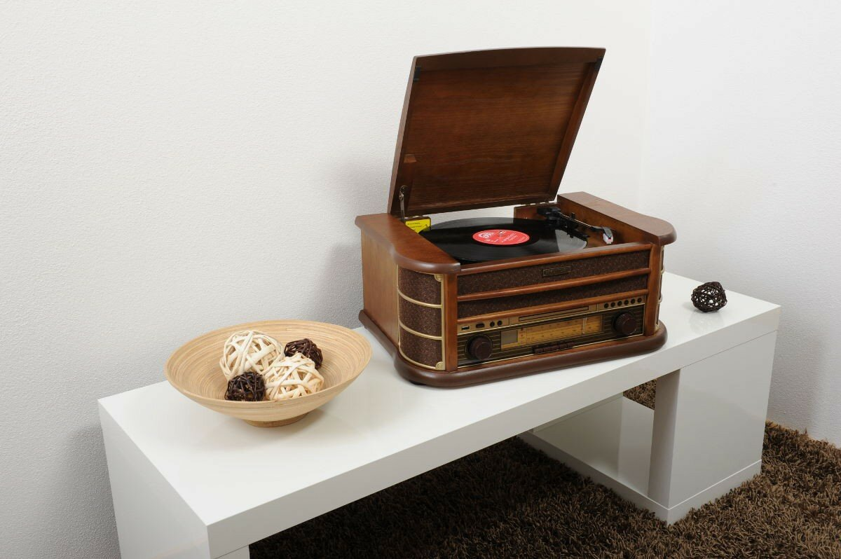 Gramofon HYUNDAI RTCC-513RIP Coffe (old)