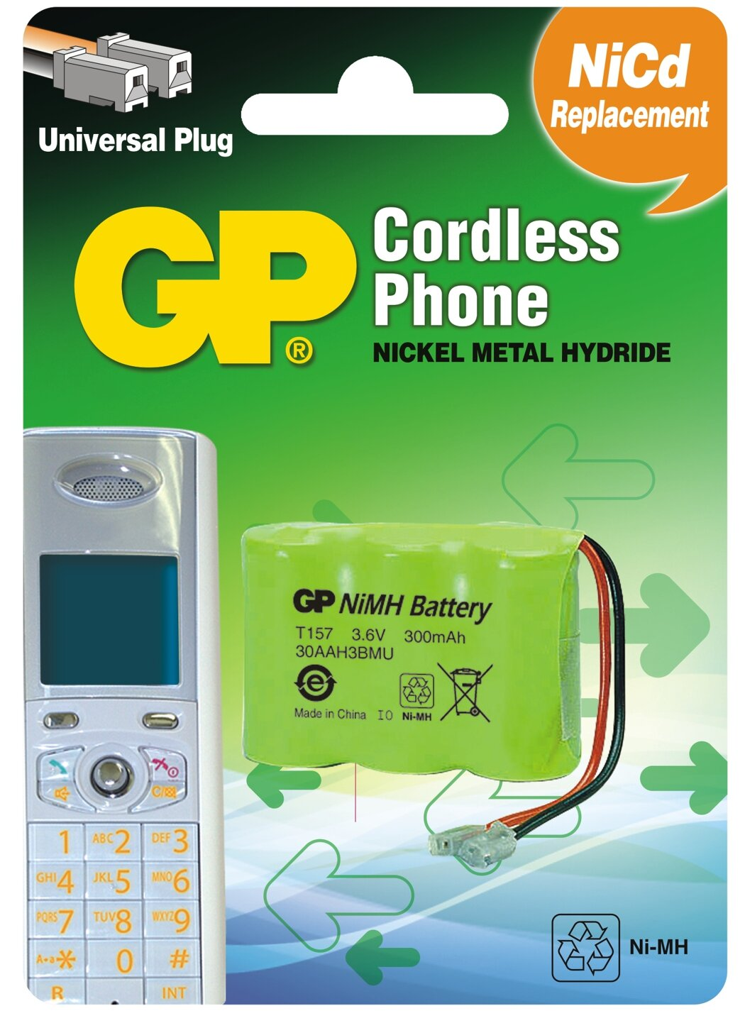 Akumulator GP T157 do tel. bezprzewodowych