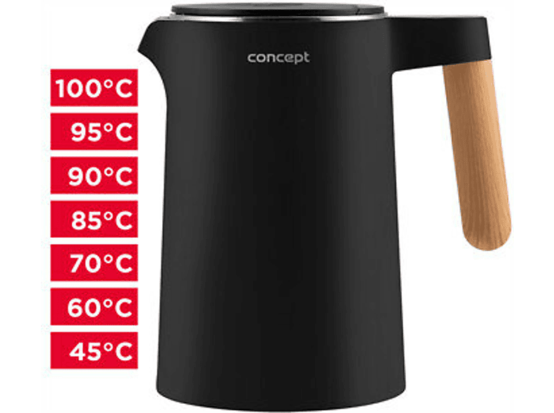 Czajnik elektryczny CONCEPT RK-3301 CZARNY – zdjęcie 3