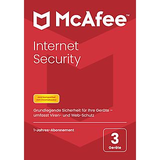 McAfee Internet Security, 3 Geräte (Code in a Box) - [Windows, Mac, Android, iOS, ChromeOS] - [Multiplattform]