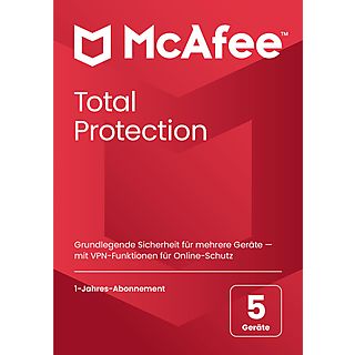 McAfee Total Protection, 5-Geräte (Code in a Box) - [Windows, Mac, Android, iOS, ChromeOS] - [Multiplattform]