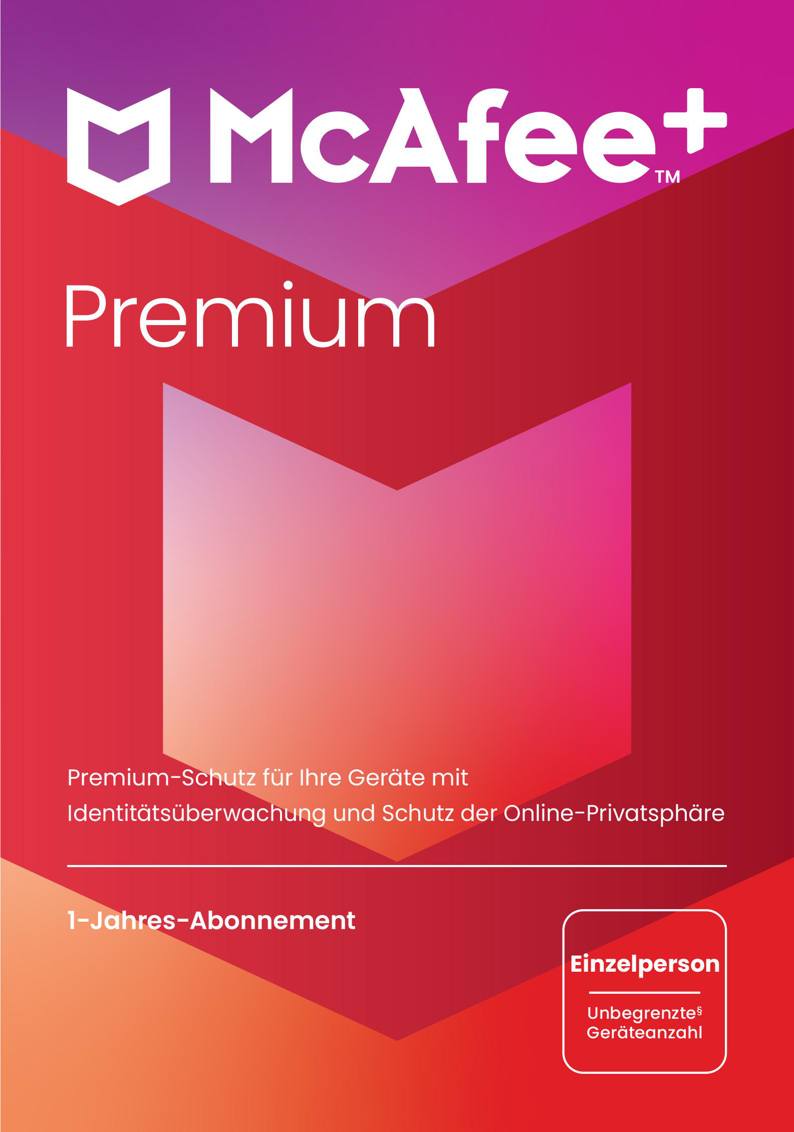 MCAFEE+ PREMIUM - INDIVIDUAL, 1 Jahr, Code in einer Box - [PC, iOS, Mac, Android] - [Multiplattform]