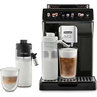 DE LONGHI ECAM450.55.G Eletta Explore Kaffeevollautomat (Grau, Ja, 19 bar, externer Milchbehälter)