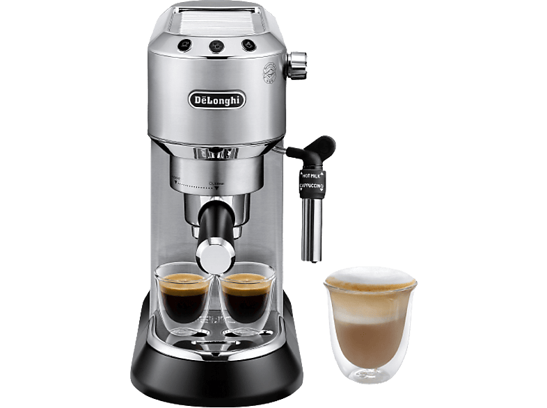 De'Longhi EC685.M Dedica Style Espressomaschine (Silber, 1350 Watt, 15 bar)