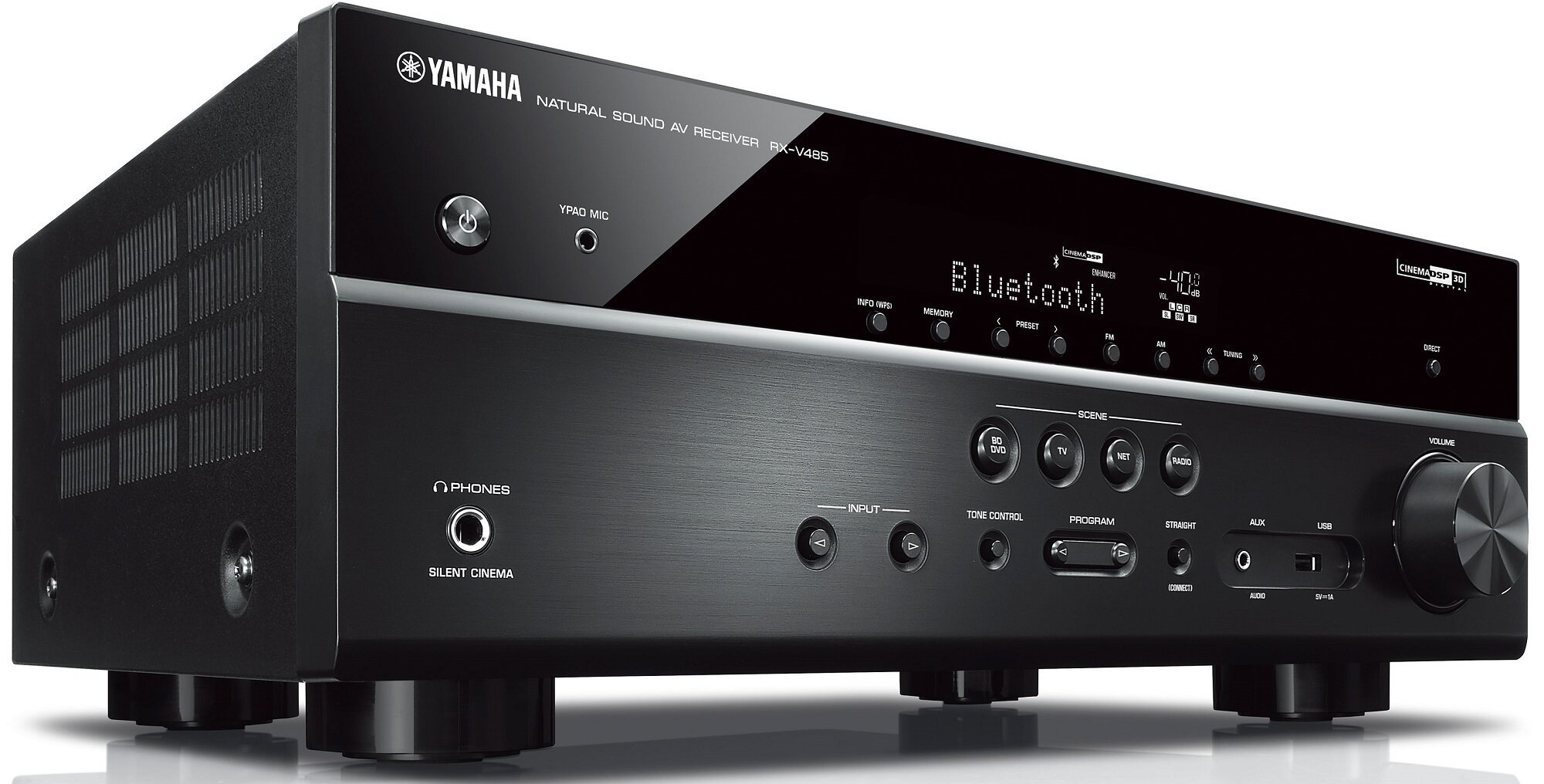 Kino domowe YAMAHA MusicCast RX-V485 + NS-F51/NS-P51 Czarny