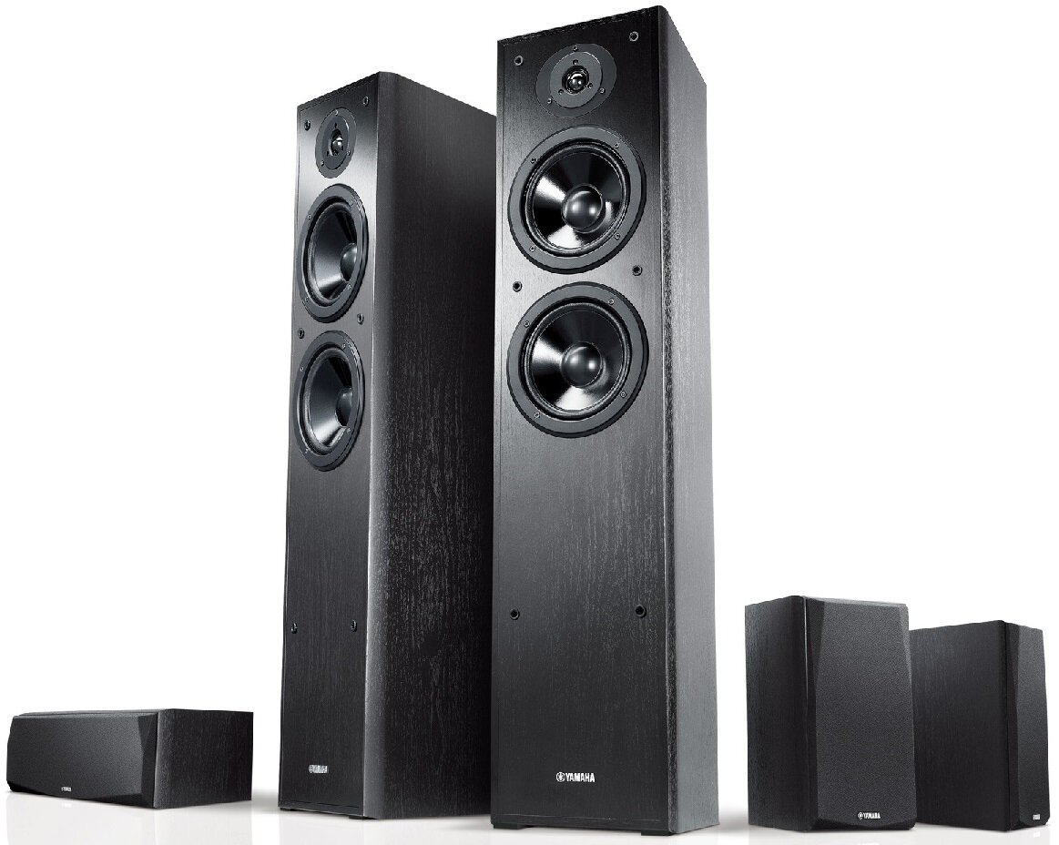 Kino domowe YAMAHA MusicCast RX-V485 + NS-F51/NS-P51 Czarny