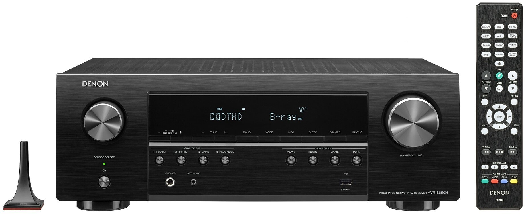 Kino domowe DENON AVR-S650H + Wilson Viper + SUB-9 Czarny