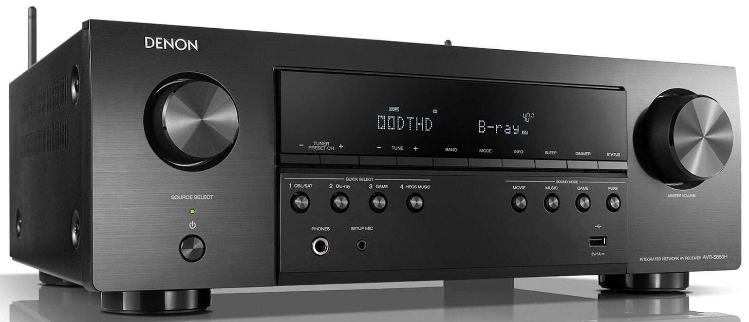 Kino domowe DENON AVR-S650H + Wilson Viper Czarny