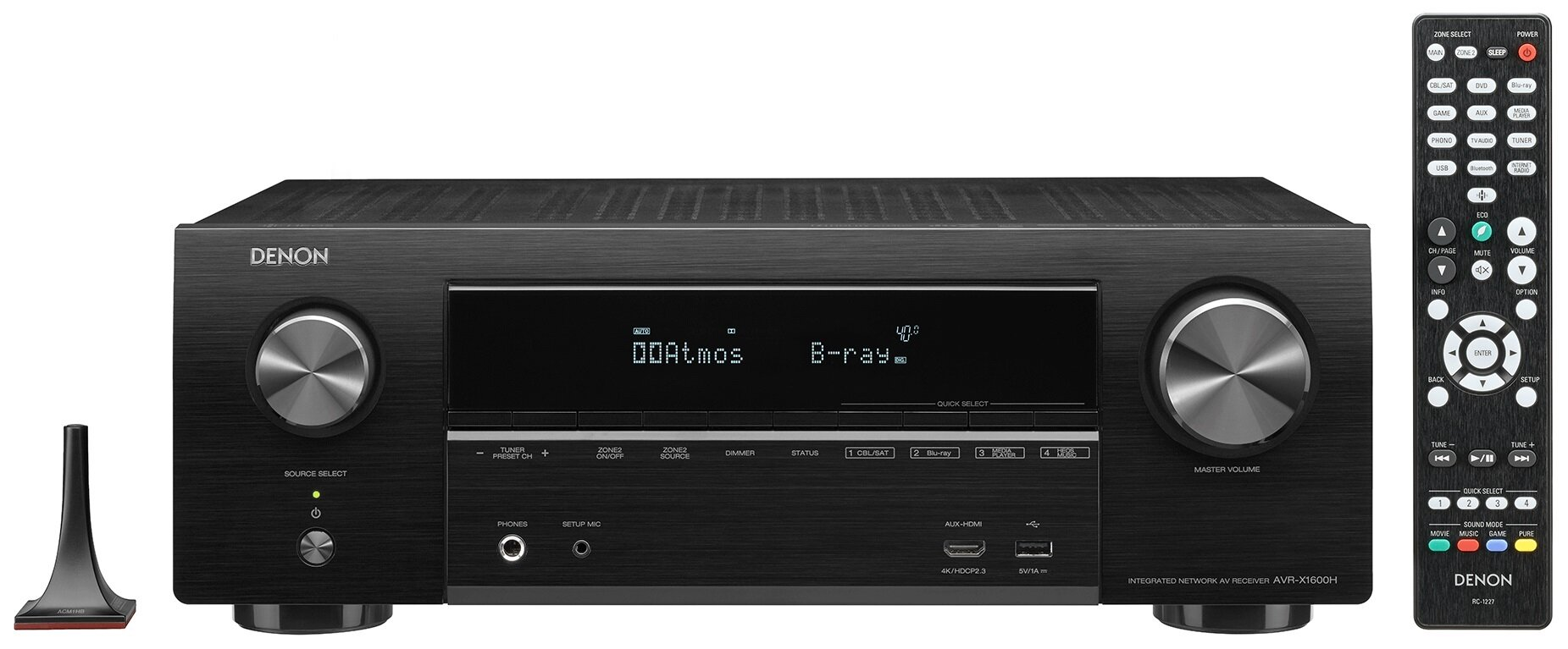 Kino domowe DENON AVR-X1600H + Wilson Viper Czarny