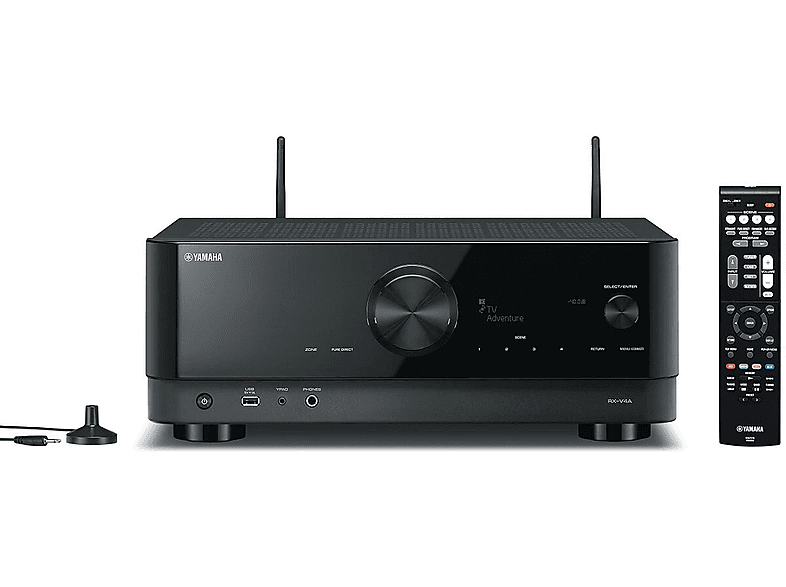 Kino domowe YAMAHA MusicCast RX-V4A + Pure Acoustics Nova 8 Czarny – zdjęcie 3