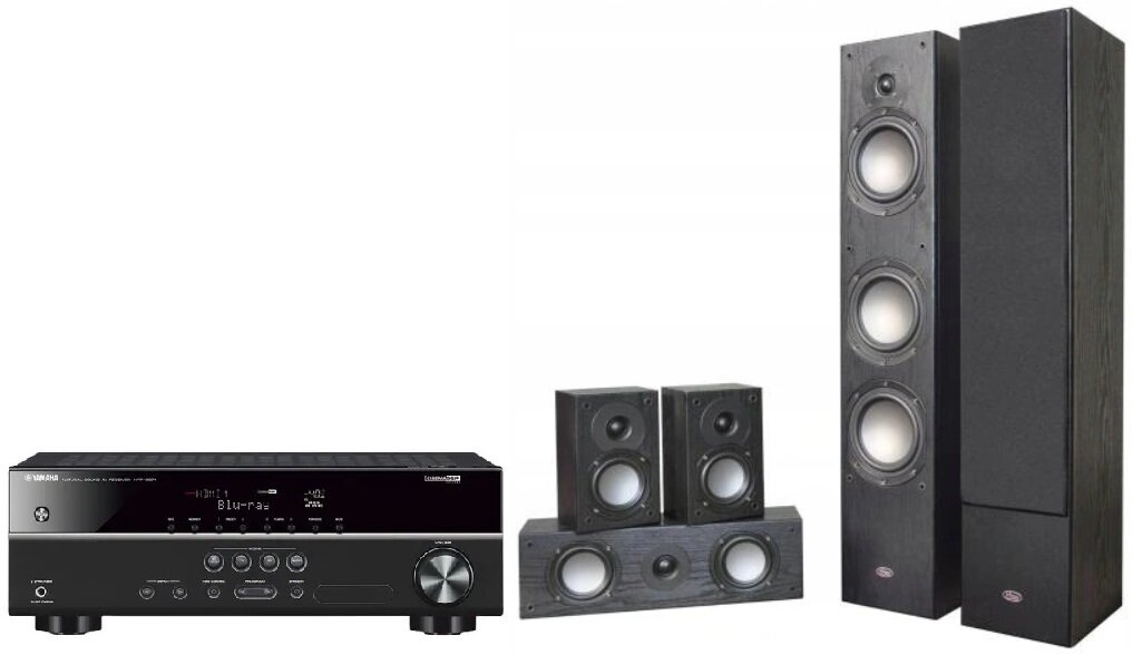 Kino domowe YAMAHA HTR-2071 + Prism Audio Vienna Grand Czarny