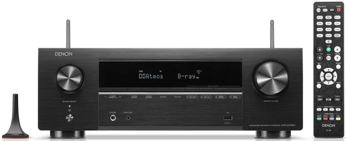 Kino domowe DENON AVR-X1700H + Wilson Viper Czarny