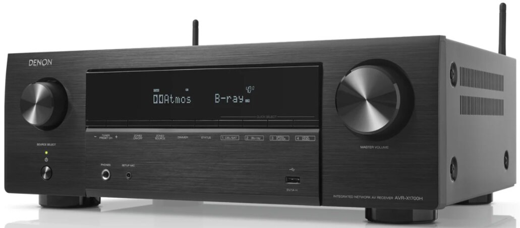 Kino domowe DENON AVR-X1700H + Wilson Viper Czarny