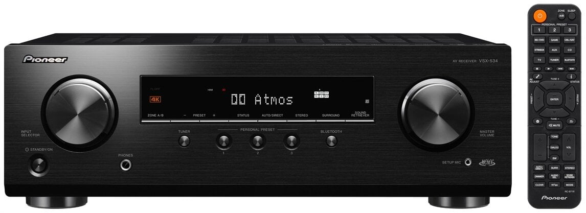 Kino domowe PIONEER VSX-534 Czarny + Taga Harmony TAV-507 Biały
