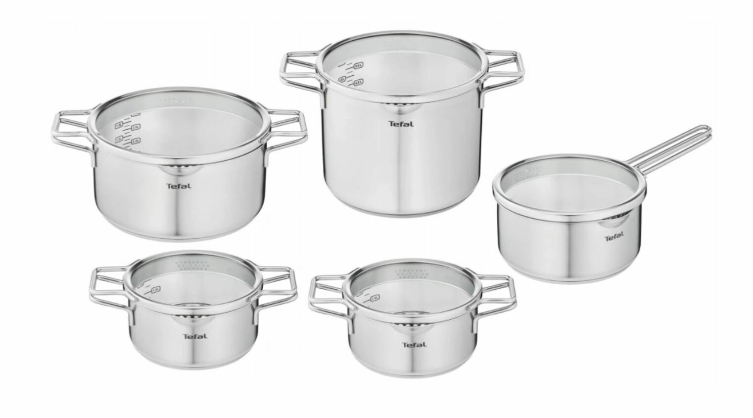 Zestaw garnków TEFAL Nordica H852SA 10-elementów