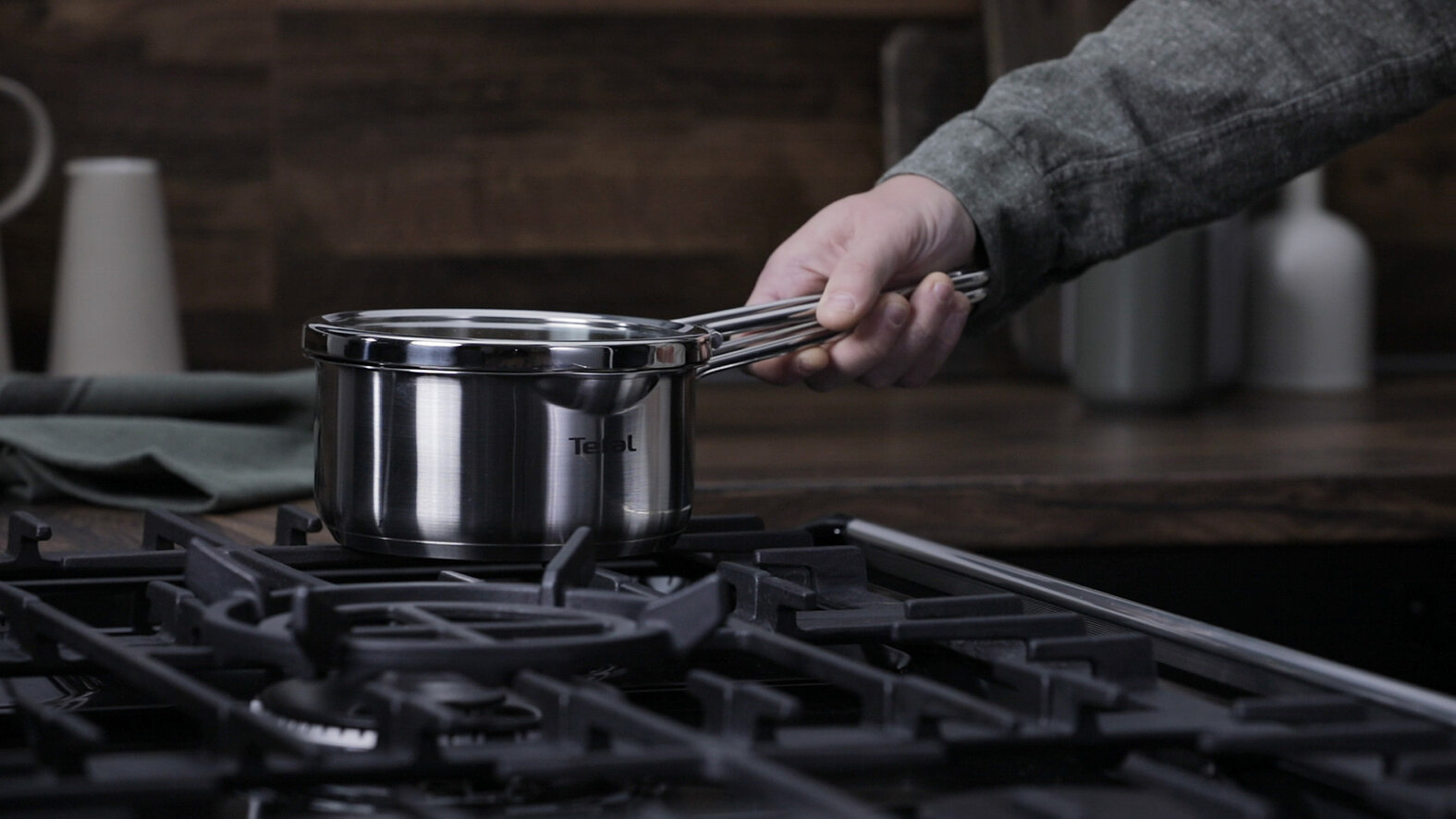 Zestaw garnków TEFAL Nordica H852SA 10-elementów