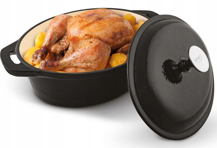 Brytfanna LAMART LT1210 Iron z pokrywką Emaliowany Żeliwny 35,5 x 21 cm