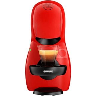 Cafetera de cápsulas - Nescafé Dolce Gusto De'Longhi Piccolo XS EDG210.R, 1500W, 0.8 L, 15 bar, Bebidas calientes y frías, Apagado automático, Rojo