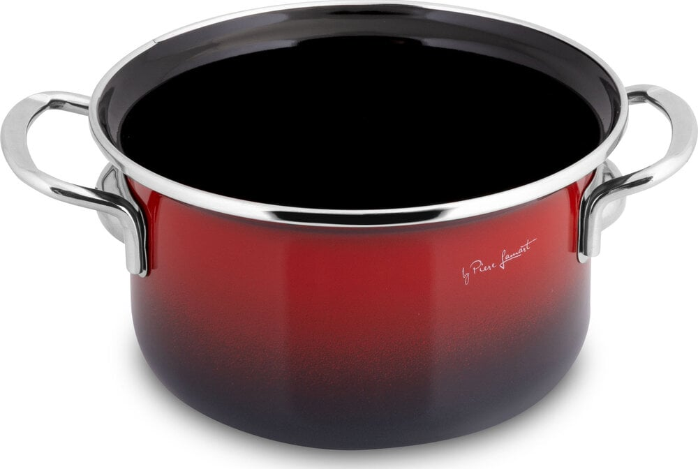 Garnek LAMART LT1184 z pokrywką Emaliowany 24cm