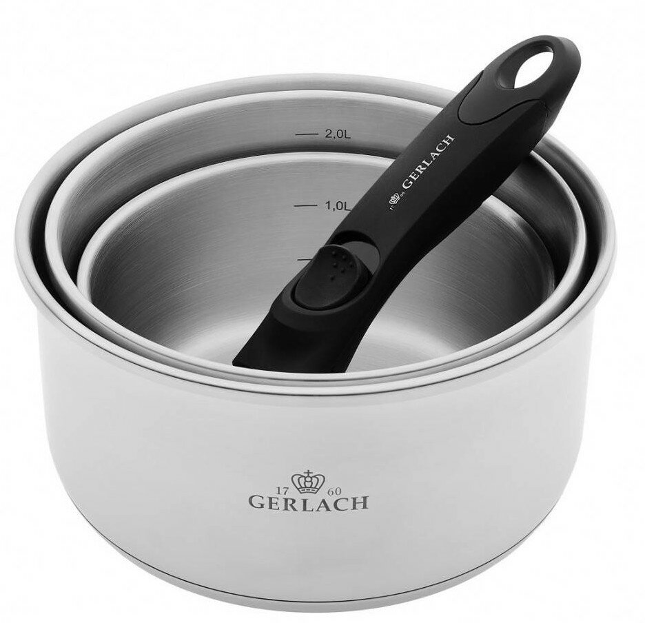 Zestaw garnków GERLACH Smart Steel 16,18,20 cm
