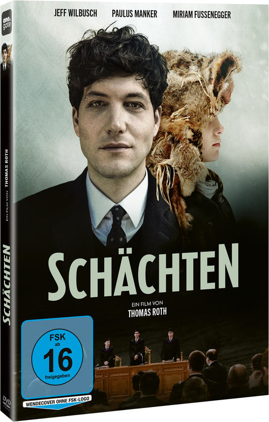 DVD-Cover mit einem Mann, der in die Kamera schaut. Der Titel ist SCHÄCHTEN.